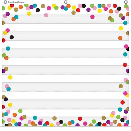 Teacher Created Resources Teacher Created Resources TCR20327 Confetti 7-Pocket Chart TCR20327